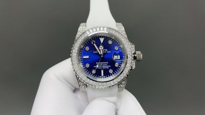 Rolex Submariner 8215 Movement 40mm Luminous Markers Zircon Bezel Blue Watch